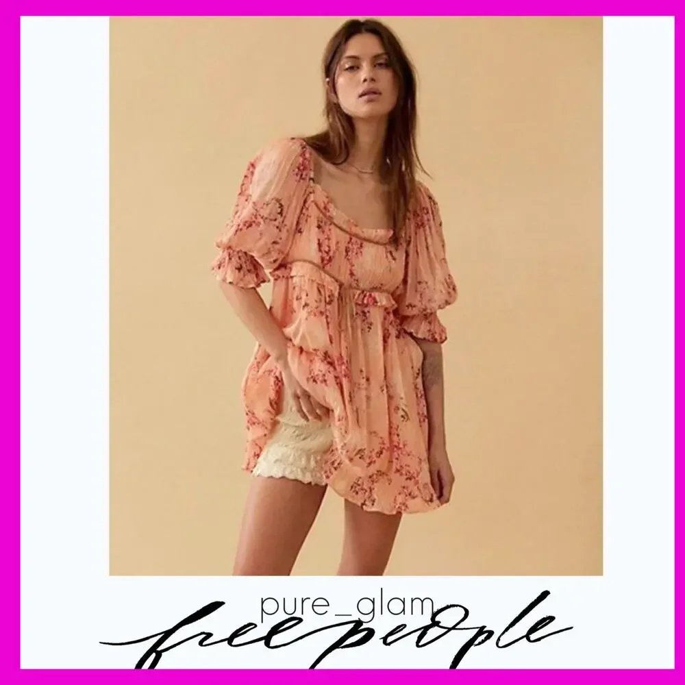 Free People floral mini dress